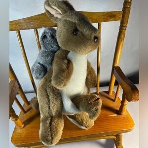 Toy Hut Kangaroo With Baby Koala On Back and Joey in pouch